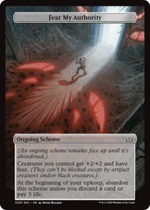 Magic The Gathering Fear My Authority - Duskmourn: House of Horrors Commander Archenemy #333 - Imagen 1 de 1
