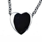 Floating Heart Memorial Cremation Jewelry Urn Necklace for Ash on 18 inch Chain