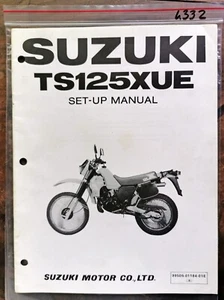 Genuine Suzuki Motorcycle Set-Up Manual for GT125XUE, 99505-01184-01E,1984 (4332 - Picture 1 of 6