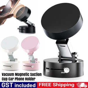 Vacuum Magnetic Suction Cup Car Phone Holder Stand Car Mount Foldable Holder AU - Picture 1 of 20
