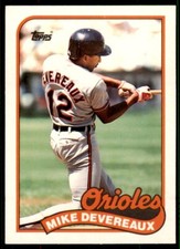 1989 Topps Traded Mike Devereaux . Baltimore Orioles #23T