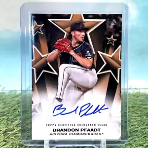 2025 Topps Serie 1 Brandon Pfaadt Estrellas de Béisbol Dorado Paralelo Automático/50 - Imagen 1 de 2