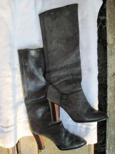 10B Made in Brazil 3827 stivali tacco alto cintura accento scarpe donna usate - Foto 1 di 9