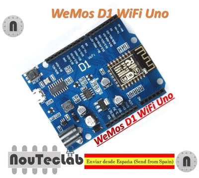 ESP-12F WeMos D1 WiFi UNO board based ESP8266 for arduino Compatible IDE - Photo 1/4