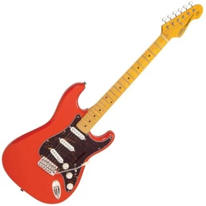Vintage V6M ReIssued Electric Guitar ~ Firenza Red - Picture 1 of 10