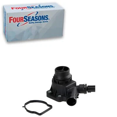 Termostato de refrigerante de motor 4 estaciones/conjunto de salida de agua para Land Rover LR2 08-12 Foto 1 de 4