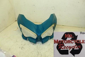 18-22 KAWASKI EX 400 OEM FRONT NOSE UPPER HEADLIGHT WINSHIELD COWL FAIRING J14 - Picture 1 of 11