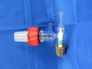 Chemglass Misuratore Vetro Cromatografia Rodaviss Adattatore Controllo Flusso 24/40 - Foto 1 di 3