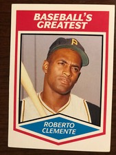 1989 CMC Baseball's Greatest Roberto Clemente HOF