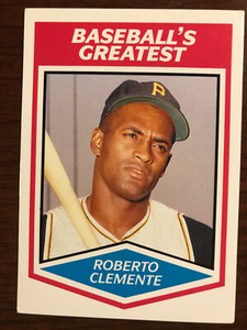 1989 CMC Baseball's Greatest Roberto Clemente HOF