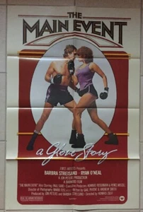 BARBRA STREISAND - RYAN O'NEAL - Vintage US 1 - SHEET Poster THE MAIN EVENT - Picture 1 of 3