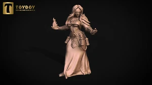Rim Elementalist | Fantasy Women Toydoy | RPG D&D Pathfinder Tabletop Miniature - Picture 1 of 1