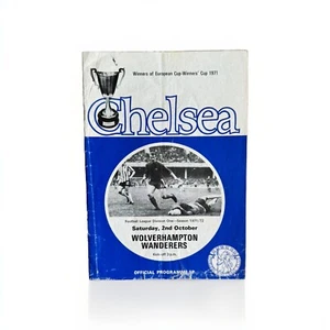Chelsea V Wolves 2/10/71 League Div 1 Poor Condition Free UK P&P - Picture 1 of 1