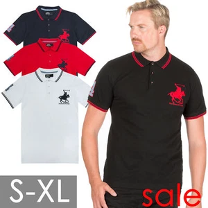 Mens Polo T-Shirts Polos Small Medium Large XL Short Sleeve Sale Clearance NEW - Picture 1 of 6