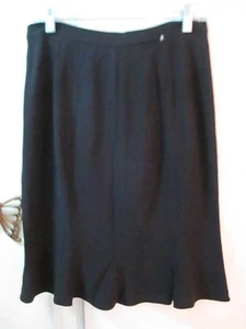 DO Collection - Black A-line? Skirt - Size 10 - Acetate/Viscose Blend - Picture 1 of 4