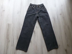 Vintage ZOLA Jeans 28x27 Mid Rise High Waisted Straight Leg Black Denim RARE - Picture 1 of 14