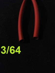 Tubo termorretráctil poliolefina 3/64" pulgadas 1,19 mm ROJO 2:1 PIE) - Imagen 1 de 6