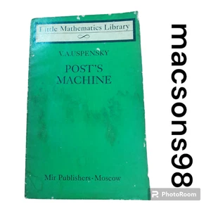 Little Mathematics Library Post's Machine Uspensky Mir Publishers Moscow 1983 - Picture 1 of 16