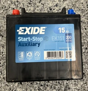 LAND ROVER AUXILIARY BATTERY START/STOP BATTERY LR176847 LR047630 - OEM EXIDE - Picture 1 of 3