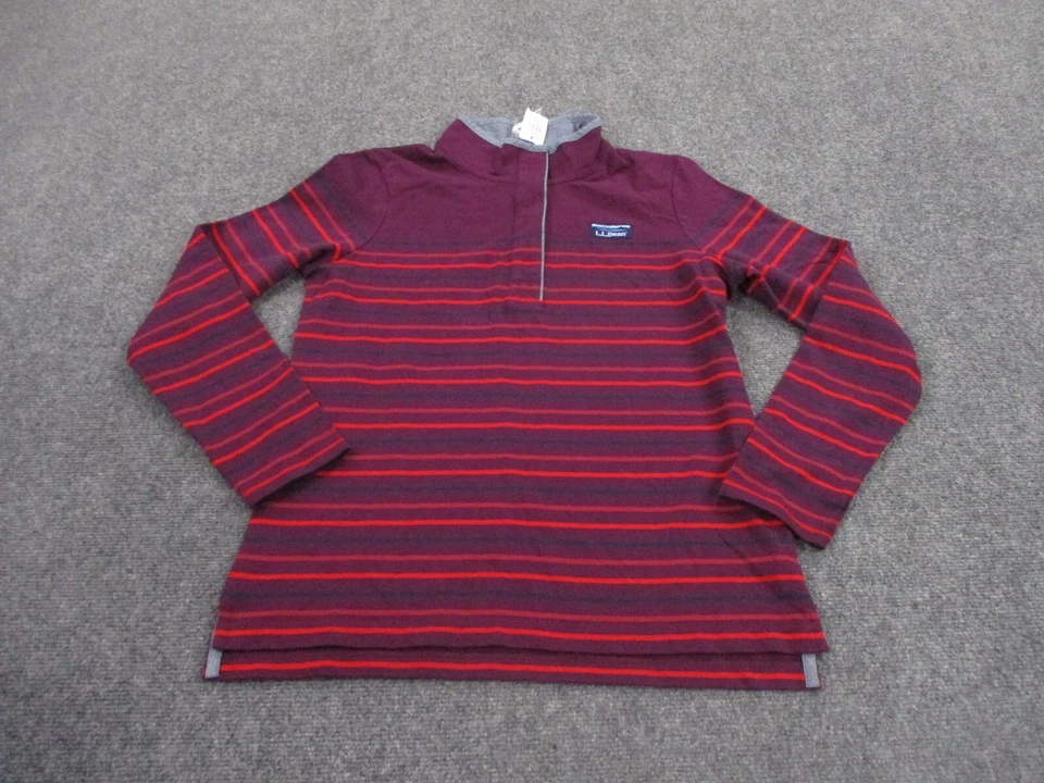 LL Bean Chaqueta Adulto S Púrpura Rayas Pullover Suéter Aire Libre Informal Mujeres NUEVO Foto 1 de 4