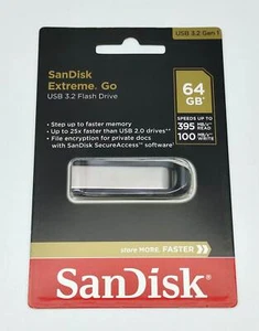 Sandisk Cruzer Extreme Go 64 GB USB 3.2 Flash Drive  - Bild 1 von 2