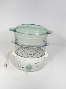 T-FAL STEAM CUISINE FOOD STEAMER RICE COOKER 600cl 364540 Complete Rare Working