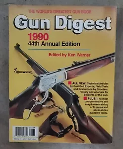 1990 Gun Digest 44th Annual Edition Firearms Edition Edited by Ken Warner - Foto 1 di 2