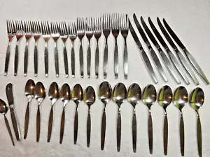 Oneida Community Posate Inox 35 Pezzi Argenteria Casuale Forchette Cucchiai Coltelli - Foto 1 di 24