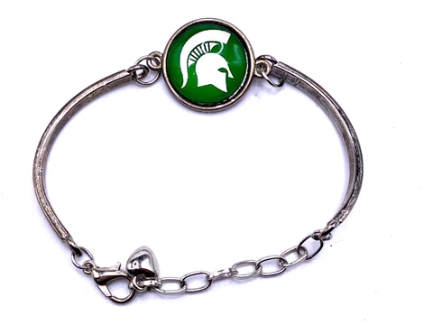 Michigan State University Sparty green logo bracelet Cover