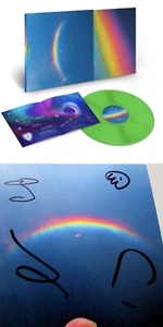 COLDPLAY- Moon Music GREEN Coloured Vinyl LP + HAND SIGNED ART CARD (NEW** 2024) - Picture 1 of 5