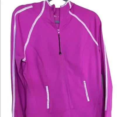 Zella Hot Pink Zip up Hooded Running Jacket Athletic Active Sz Large Nordstrom - Image 1 of 4