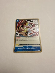 One Piece Card Pillars Of Strength Gum -Gum Giant Gavel - Picture 1 of 1