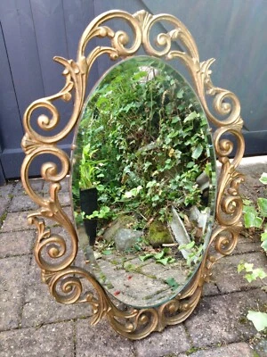 1950's Beautiful Vintage ATSONEA Gilt Ornate Framed Back Stand Dressing Mirror - Image 1 of 4