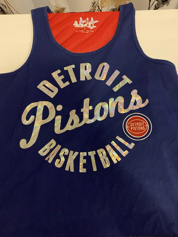 Women’s Detroit Pistons Basketball Jerswy Red And Blue Small - Image 1 of 4