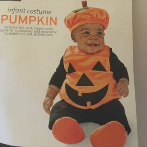 New Pumpkin Baby 4 Piece set Size 12-24 Months Full Costume Jack O’ Lantern - Picture 1 of 4