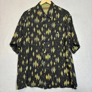 Tori Richard Retro Silk Blend Shirt XL Abstract 70s Hawaiian Resort Casual  - Picture 1 of 8