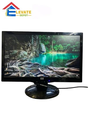 HP S2031 Flat Screen 20" LCD Color Monitor WJ676A Black - Image 1 of 4