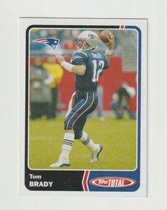Tom Brady New England Patriots 2003 Topps Total Football Card #299 - Picture 1 of 3