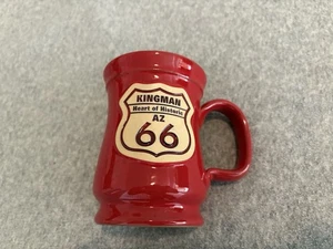 Deneen Pottery Red Kaffeebecher 2021 Route 66 Kingman Arizona - Bild 1 von 4