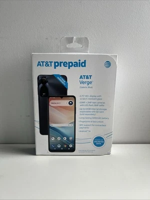 AT&T Verge, 64GB, Galactic Blue - At&t Prepaid Smartphone - Brand New, Sealed - Image 1 of 4