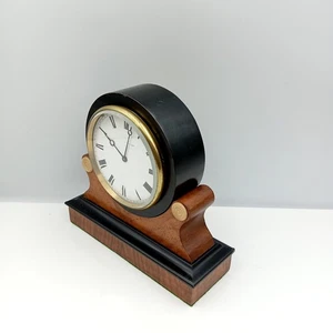 Antique French Pendulette 8 Day VAP Brevete Walnut Ebonised Mantel Clock - Picture 1 of 15