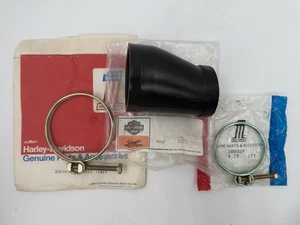 AERMACCHI HARLEY NOS 29033-75P carb COUPLING & CLAMPS 76 - 78 SX250 75 -78 SS250 - Picture 1 of 3