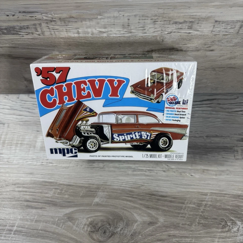 SKILL 2 MODEL KIT 1957 CHEVROLET GASSER FLIP NOSE "SPIRIT OF 57" 1/25 MPC MPC904 - Image 1 of 1