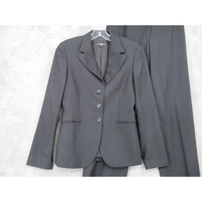 Zanella Pantalón Traje Mujer 6 Lana Blazer Pantalón Oficina Carrera Ligero Italia Foto 1 de 4