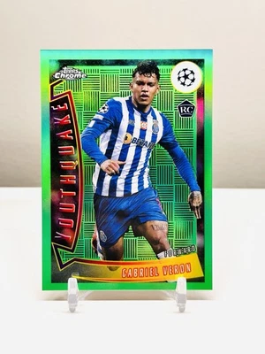 2022-23 Topps Chrome UEFA Gabriel Veron Youthquake Green Refractor RC SSP /99 - Image 1 of 3