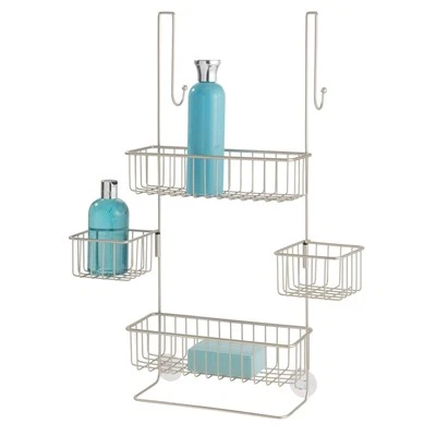 iDesign The Metalo Collection Over-The-Door Hanging Shower Caddy Organizer, - Image 1 of 4