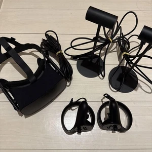 Oculus Rift CV1 VR Virtual Reality Headset Tested Full Set Black From Japan - Picture 1 of 1