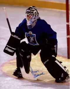 MANON RHEAUME Firmada 8x10 PORTERO DE HOCKEY SOBRE HIELO con Holograma AUTENTICIDAD NHL - Imagen 1 de 2