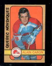 1972-73 O-PEE-CHEE #324 ALAIN CARON EX (RC) NORDIQUES *X101722