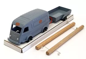 CIJ Europarc 20cm Long Diecast 3/60/T0 - Renault 1000Kg Van & Trailer - Grey - Picture 1 of 5